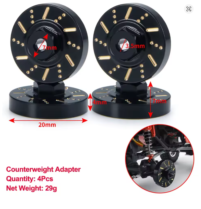 AXIAL SCX24 Counterweight adapter