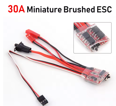 Micro ESC 30A Brushed ESC RC ESC Electric Speed Controller 2S 4~8v for DIY Mini 1/16 1/18 1/24 RC Car