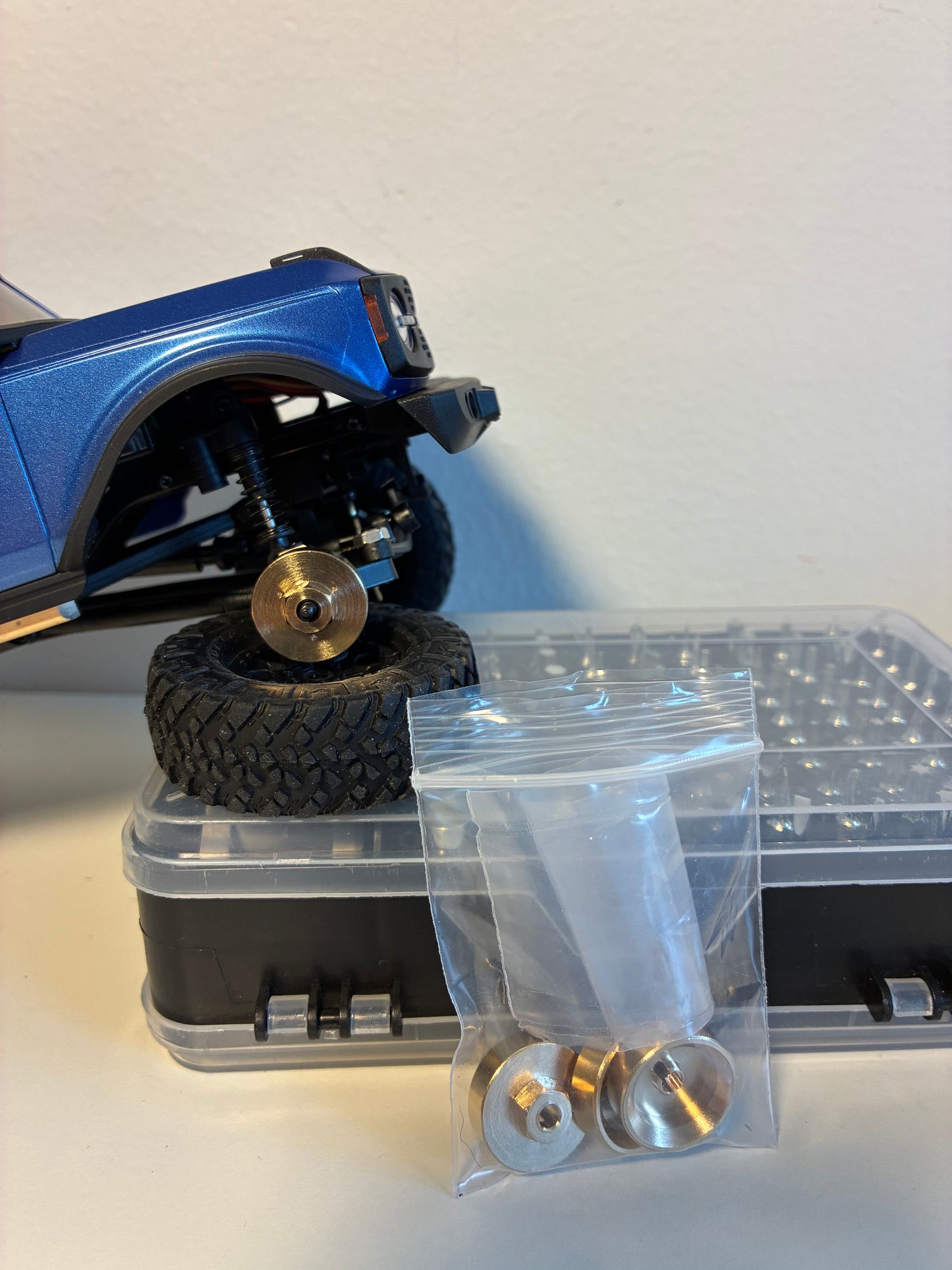 AXIAL SCX24 brass upgrade counterweight adapter