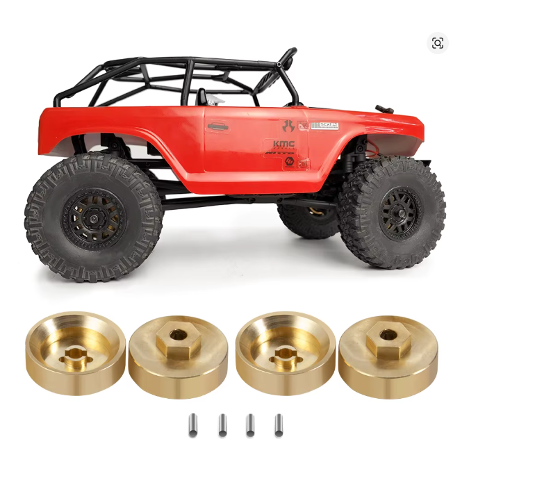AXIAL SCX24 brass upgrade counterweight adapter